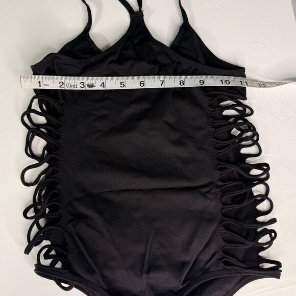 Signature 8 Sexy Black Strappy Cutout Bodysuit – Pole Dance • Festival • Stage W - Picture 5 of 5
